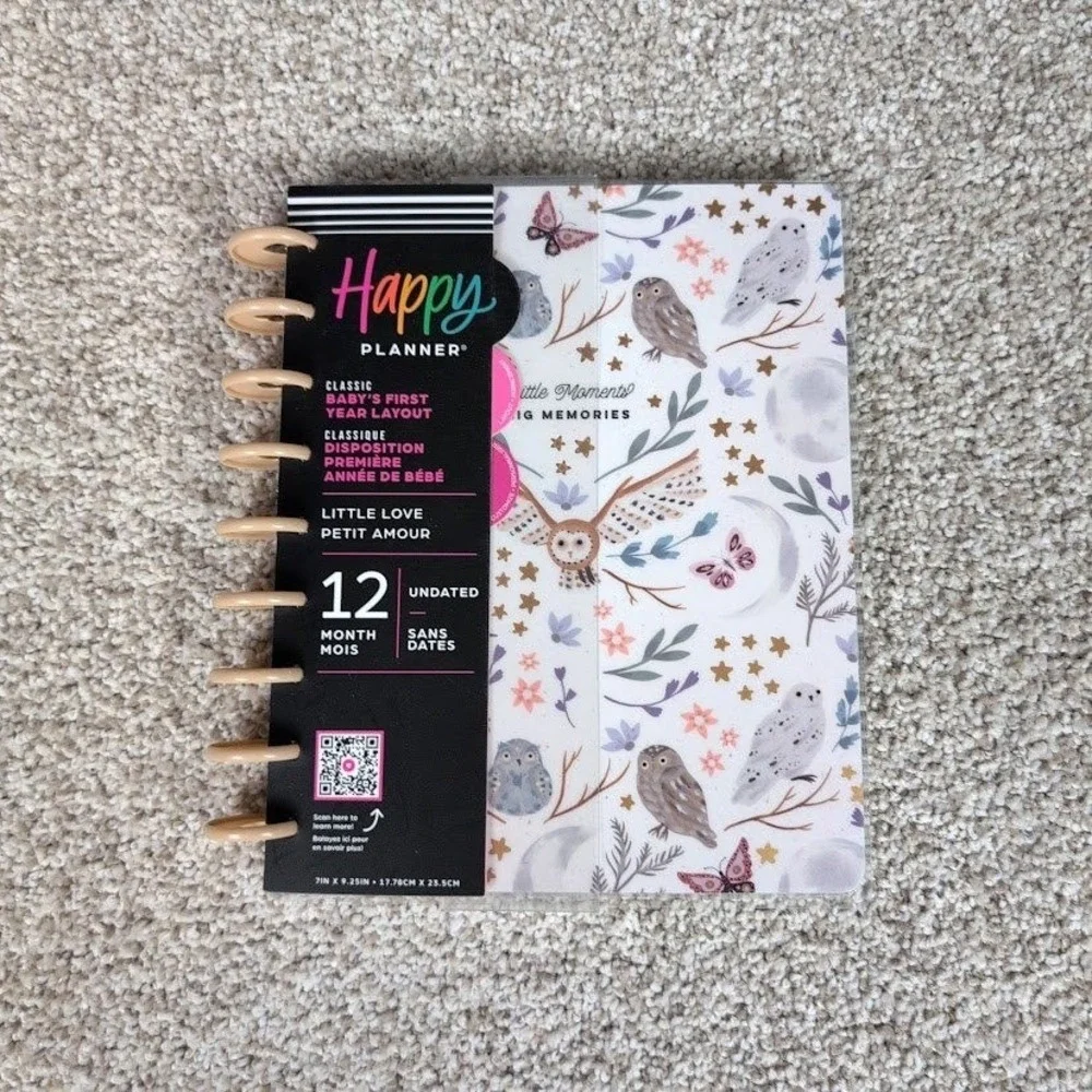 Happy Planner Baby's First Year Layout Little Moments‎ Undated 12 Month